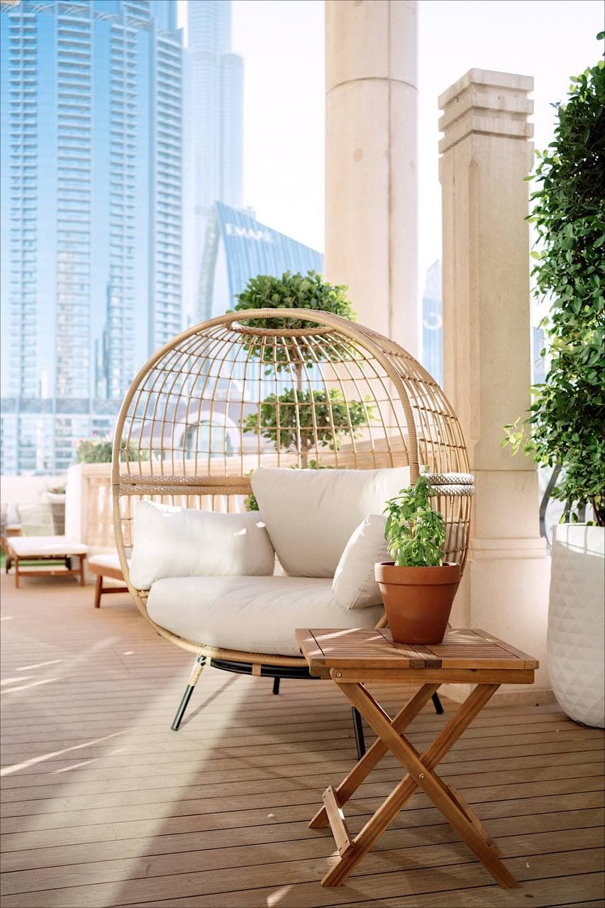 Elegant interior design at Al Murooj Terrace